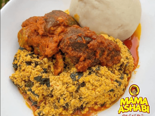 Egusi Soup + Semo