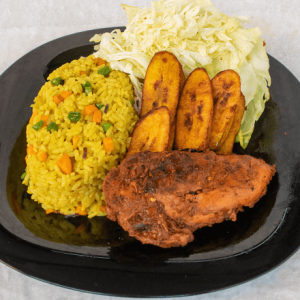 Fried Rice + Chicken + Plantain